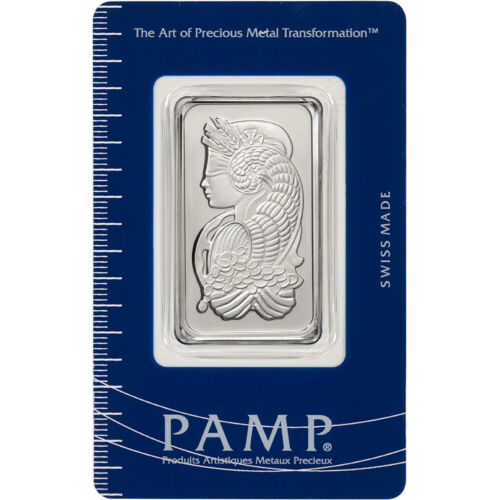 1 Oz. Platinum Bar - Pamp Suisse - Fortuna - 999.5 Fine In Sealed Assay