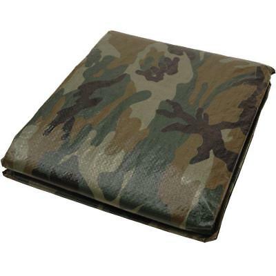 Sigman 8' X 10' Camouflage Tarp - 6 Mil Green Camo Print - New - Volume Discount