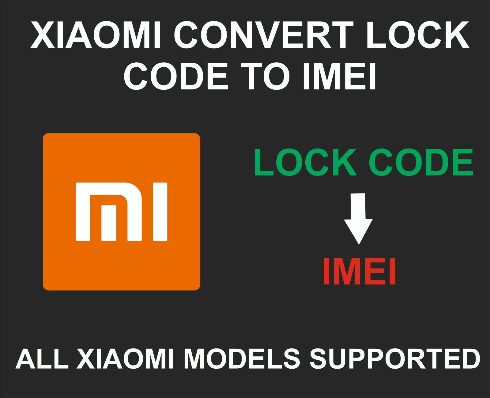 Xiaomi Convert Lock Key To Imei, All Models, Redmi 9, Mi 10 Ultra, 9 Prime, Mi 9