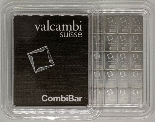 1 Gram Platinum Bar - Valcambi- 999.5 Fine