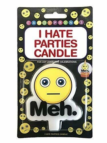 I Hate Parties Candle"meh" - For Any Adult Celebration