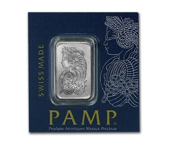 1 Gram Platinum Bar Pamp Suisse Lady Fortuna (in Assay) | .9995 | Volume Pricing