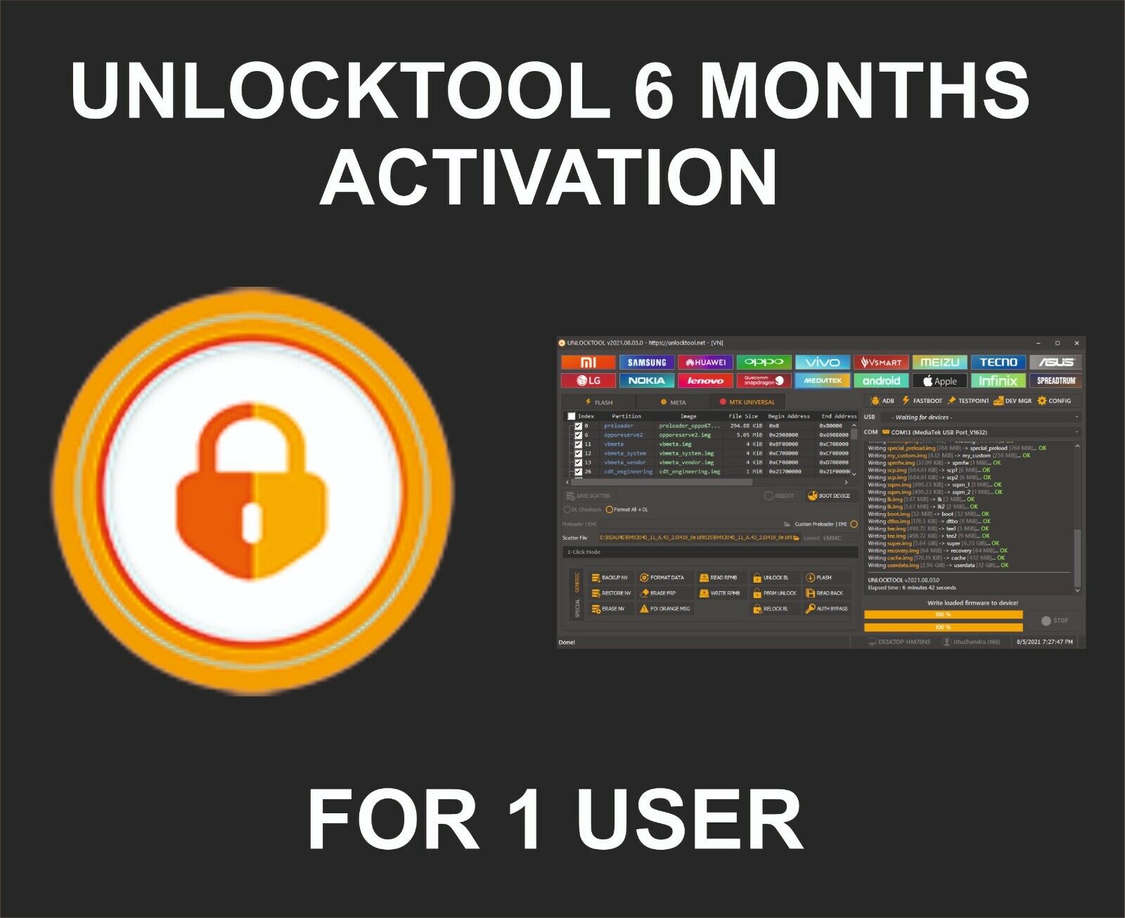 Unlocktool Active Pack, 6 Months, For 1 User